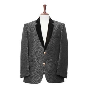 Mens Blazer Black Silk Velvet Dress Formal Tuxedo Jacket Wedding Sport Coat 46R